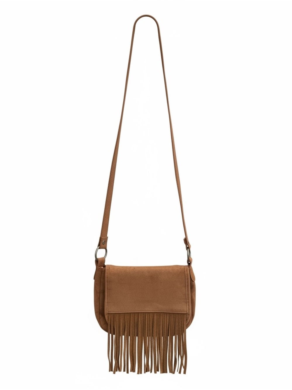 Fringe Crossbody Bag in Brown Boho Western Festival